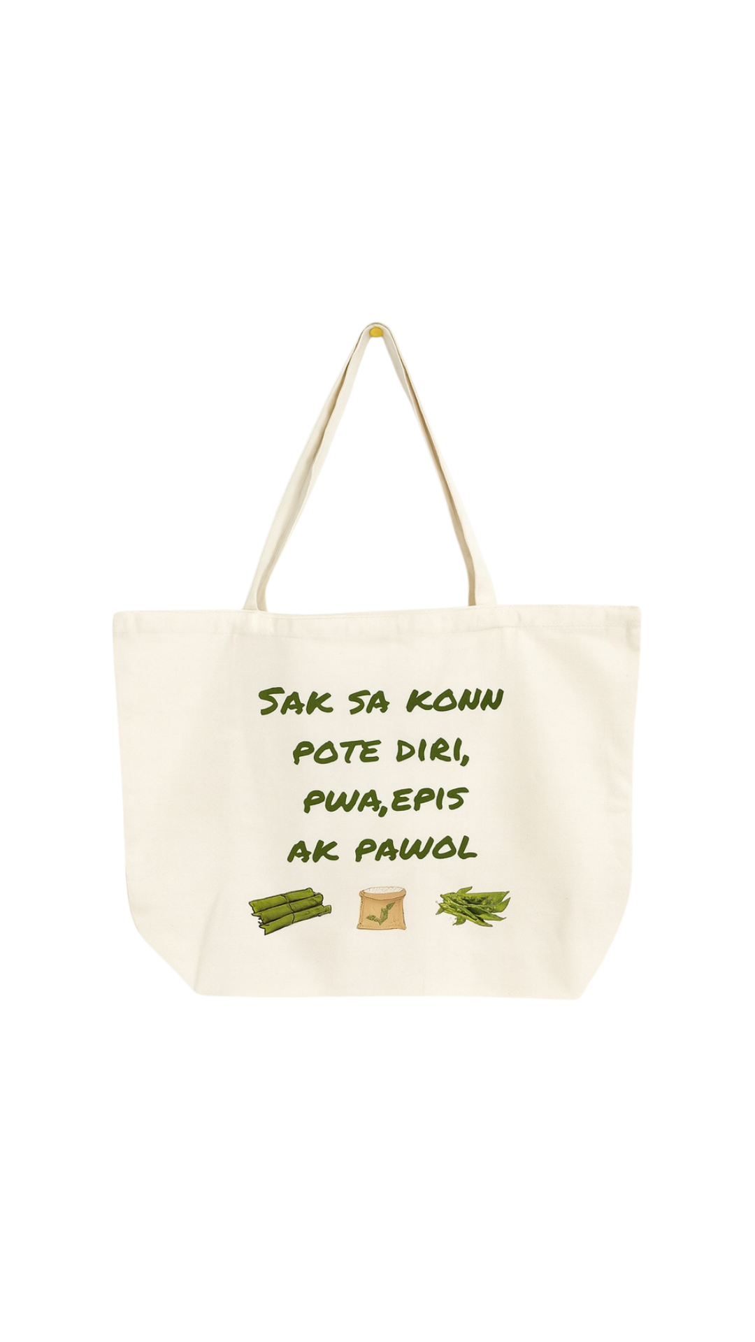 SAK SA KONN POTE DIRI, PWA, EPIS AK PAWOL TOTE BAG
