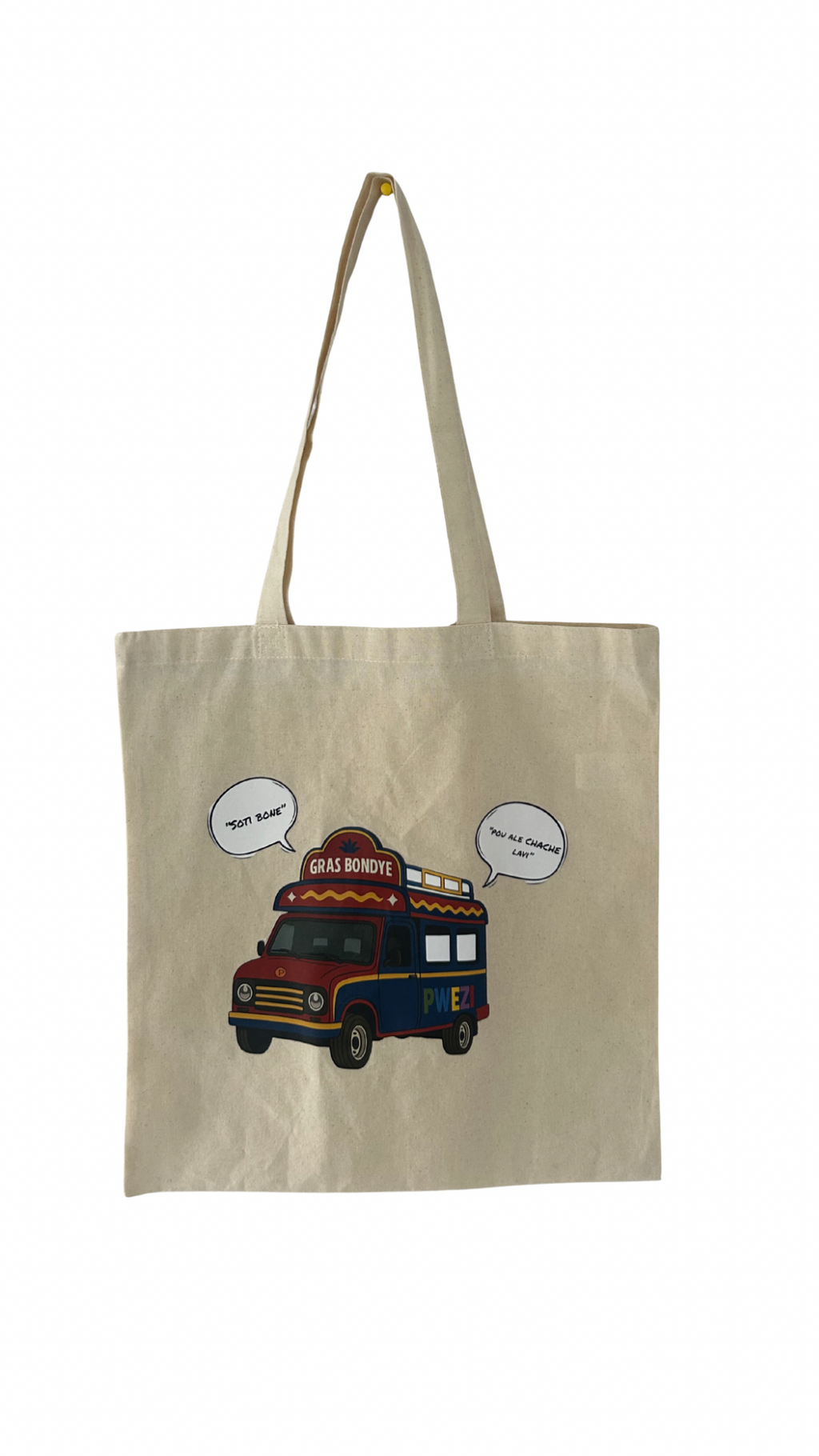 SOTI BONE POU ALE CHACHE LAVI TOTE BAG
