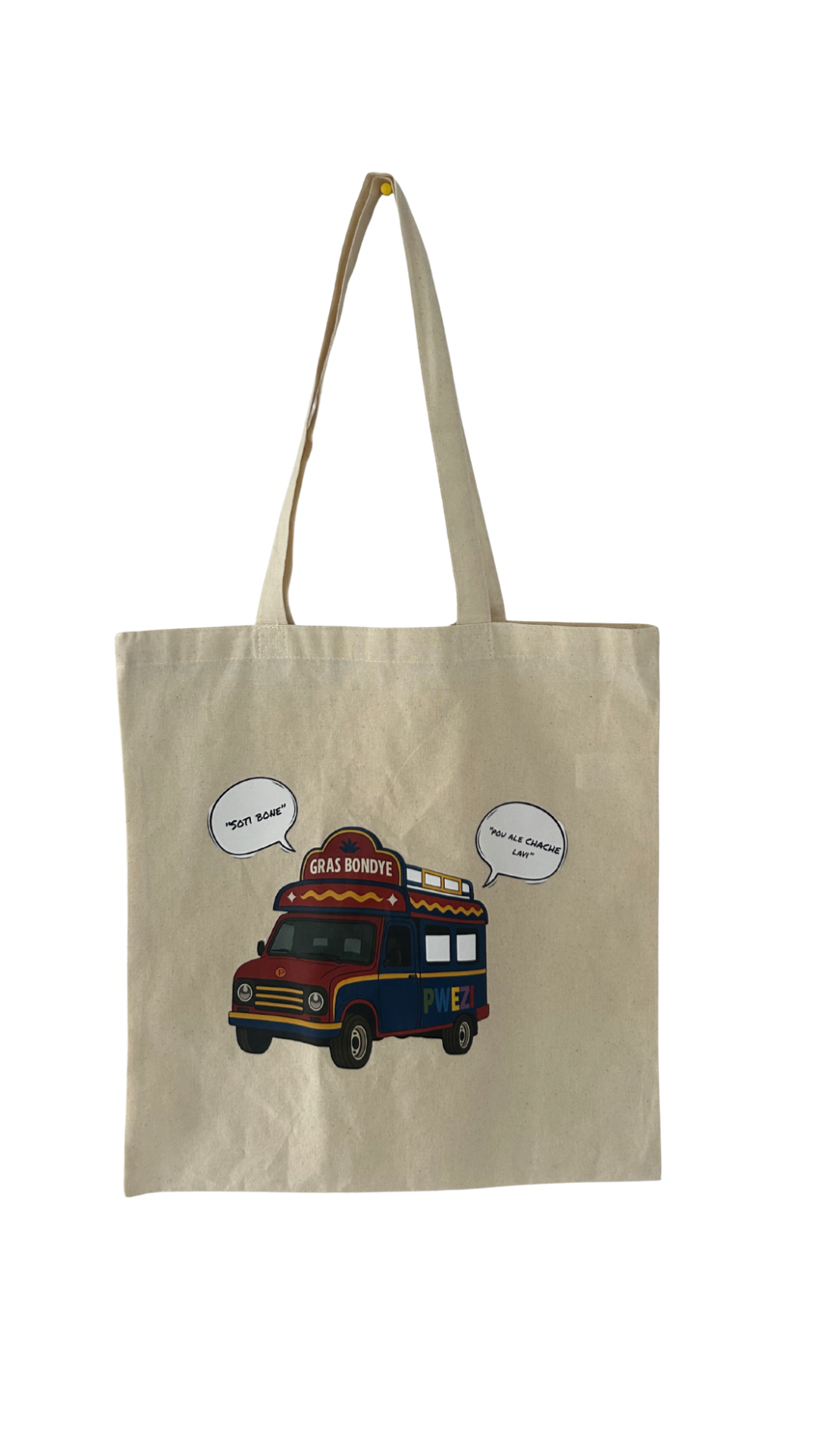 SOTI BONE POU ALE CHACHE LAVI TOTE BAG