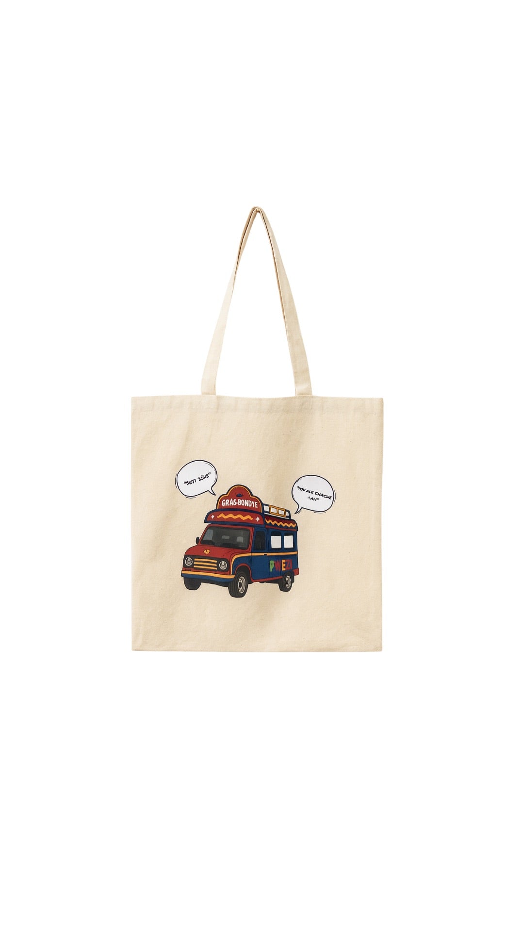 SOTI BONE POU ALE CHACHE LAVI TOTE BAG